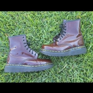 **SOLD** Vintage Dr. Martens Red Wedge Boots Made in England